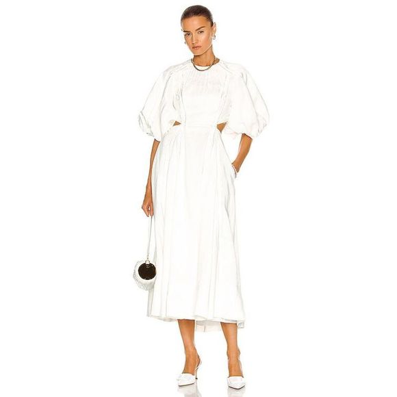 AJE Revitalise Cut Out Midi Dress Size AU4 (0 US) $625 - Picture 1 of 8